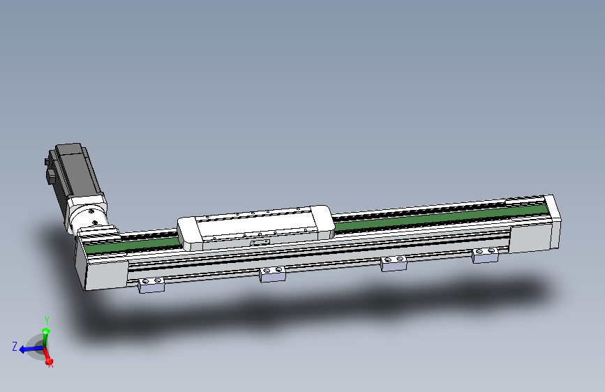 DMEB65L-RTCR欧规同步带模组直线模组（电机右折）[DMEB65L-L15S350-DT400-C2U-RTCR]