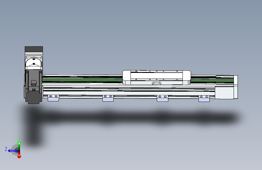 DMEB65L-RUCR欧规同步带模组直线模组（电机右上折）[DMEB65L-L15S350-DT400-C2U-RUCR]