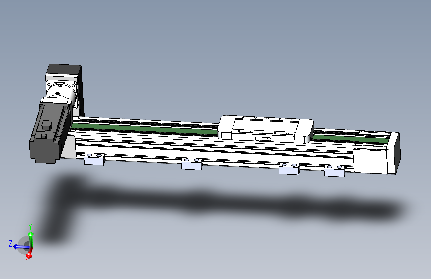 DMEB65-RUCR欧规同步带模组直线模组（电机右上折）[DMEB65-L15S350-DT400-C2U-RUCR]
