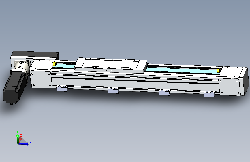 DMEB80L-RBCR欧规同步带模组直线模组（电机右后折）[DMEB80L-L20S350-DT400-C2U-RBCR]
