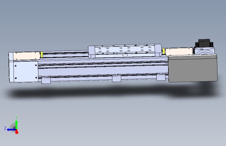 DMEB110L-RBCR欧规同步带模组直线模组（电机右后折）[DMEB110L-L13S350-DT750-C2U-RBCR]