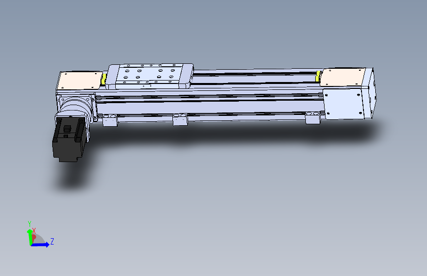 DMEB110-LTCR欧规同步带模组直线模组（电机左折 ）[DMEB110-L13S350-DT750-C2U-LTCR]