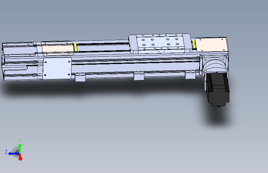 DMEB110-RTCR欧规同步带模组直线模组（电机右折）[DMEB110-L13S350-DT750-C2U-RTCR]