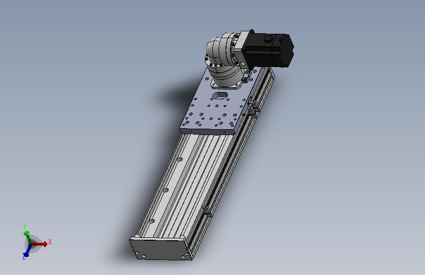 DMG170-RCM齿轮齿条模组直线滑台（电机右折）[DMG170-L16S400-DT750-C2U-RCM-P7]