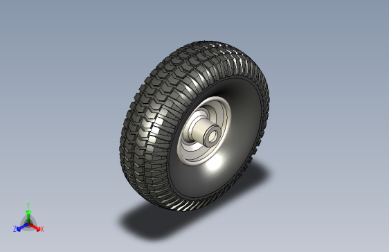 G063178-卡车轮毂在Solidworks中=汽车车轮轮毂轮胎