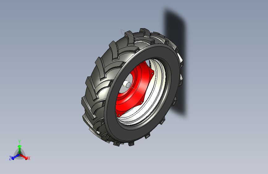 G063306-离合器箱，轴，拖拉机，马斯垂克，零件，Knappe，飞轮，后轮胎，轮子。=汽车车轮轮毂轮胎