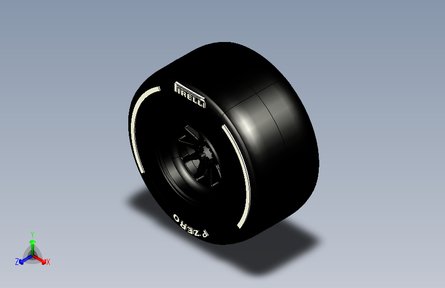 G063535-轮毂和轮胎+法拉利+F1+-+Catia+V5=汽车车轮轮毂轮胎