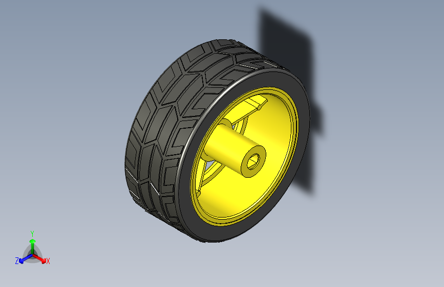 G064022-轮子+Arduino=汽车车轮轮毂轮胎