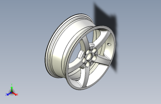 G065078-16X6.5+3D+模型的铝制轮毂（轮辋+-+轮毂+-+轮子）+12=汽车车轮轮毂轮胎