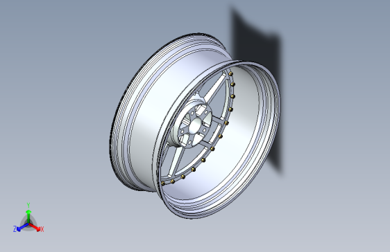 G065111-18x8.5+轮毂+5x112+螺栓分布=汽车车轮轮毂轮胎
