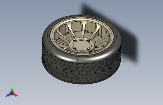 G065399-FSAE+车轮总成=汽车车轮轮毂轮胎