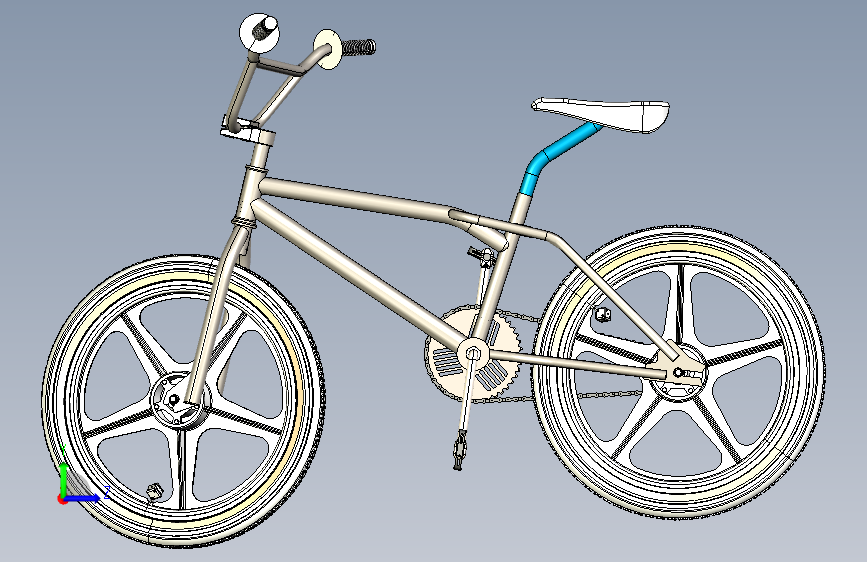 G065466-bmx+自行车+(1)=自行车 左侧视图