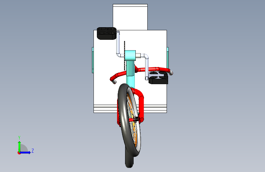G065501-HPVC+自行车+ASME+CBIT=自行车 左侧视图