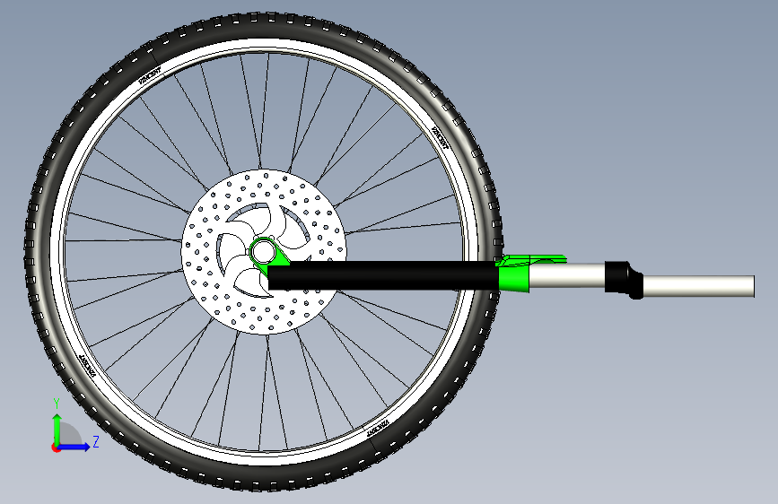 G065684-电动自行车vd_bike+(2)=自行车 左侧视图