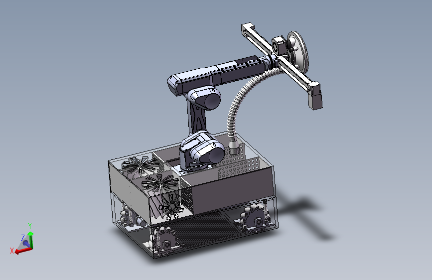 墙面打磨机器人三维设计solidworks建模
