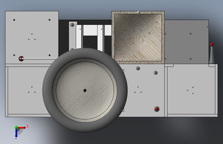 猫树 3D 模型 V2 Rev-1 solidworks 猫树 俯视图