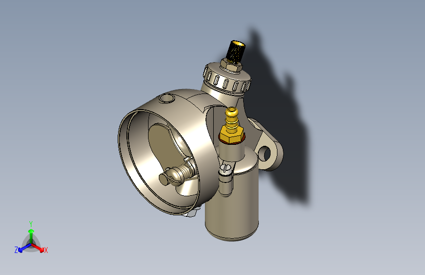 G067085-Bing化油器12mm+-+50cc+Puch+MV50+1973+3D模型=滑板车