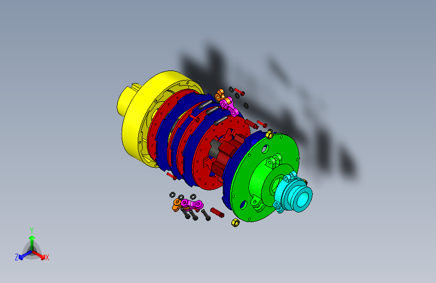 G067650-Marzouk+SolidWorks+-+多片式摩擦离合器+-+免费树木模型及教程=离合器