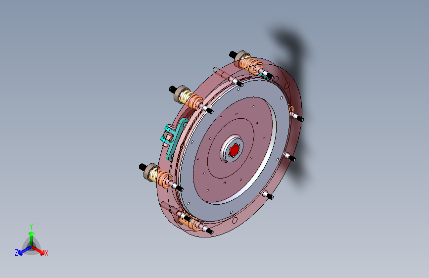 G067659-Solidworks教程#160+如何在Solidworks中轻松设计单离合器片组件=离合器