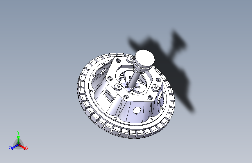 G067720-单板离合器的3D模型。=离合器