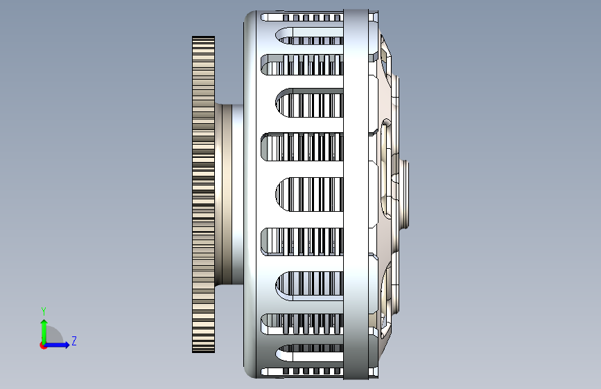 G068069-摩托车离合器=离合器 左侧视图