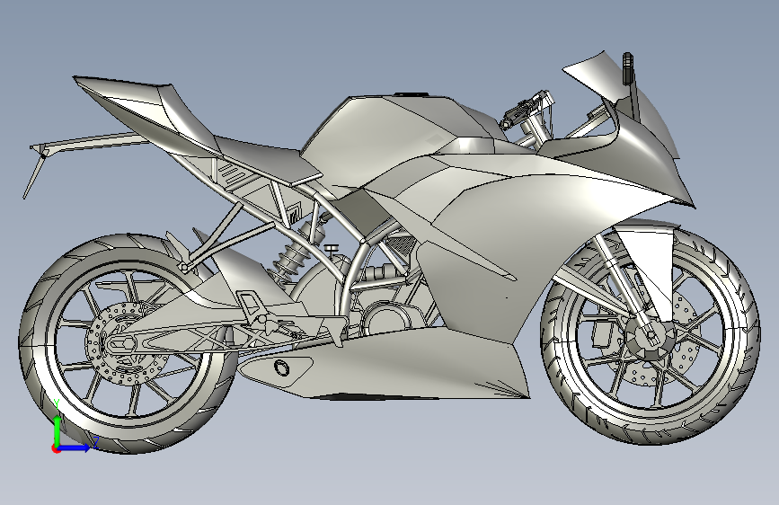 G068178-KTM+RC系列(摩托车)=摩托车 左侧视图