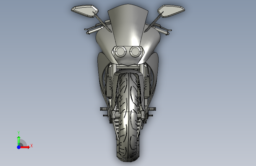 G068178-KTM+RC系列(摩托车)=摩托车 正面视图