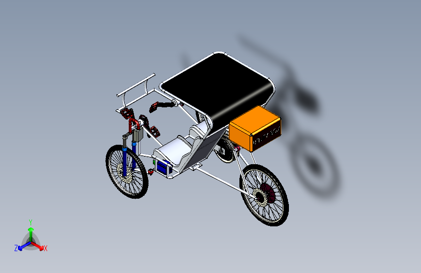 G068838-Efficycle+-+电动混合三人自行车=三轮车