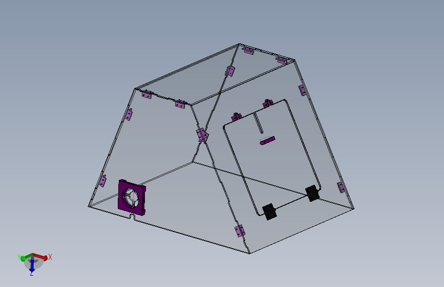 G097411-3D 打印机保护壳 - Prusa I3=电风扇