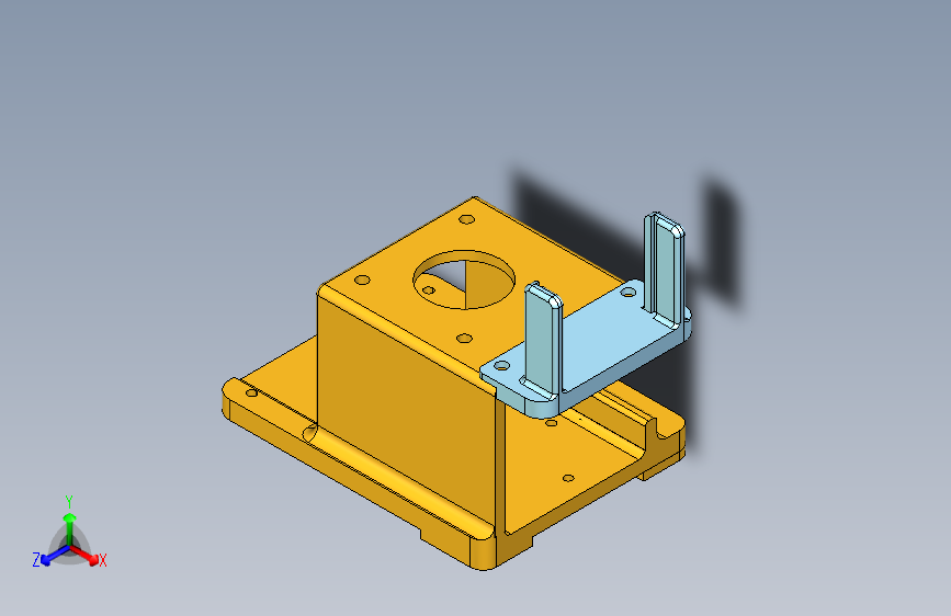 G097851-Anycubic Mega X V6喷嘴BMG Direkt挤出机转换板=电风扇