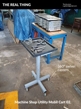 G098108-DIY 机械加工车 移动工具车 02=电风扇
