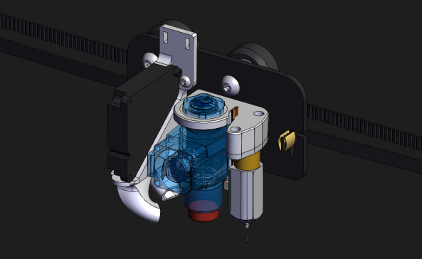G098140-E3D Revo Micro用的Ender 3&5安装架=电风扇
