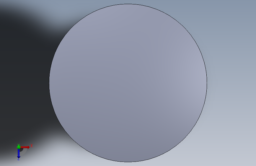 角质层剪刀,由SolidWorks设计 俯视图