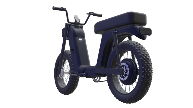 G098638-TVS E-Champ 电动自行车=电风扇