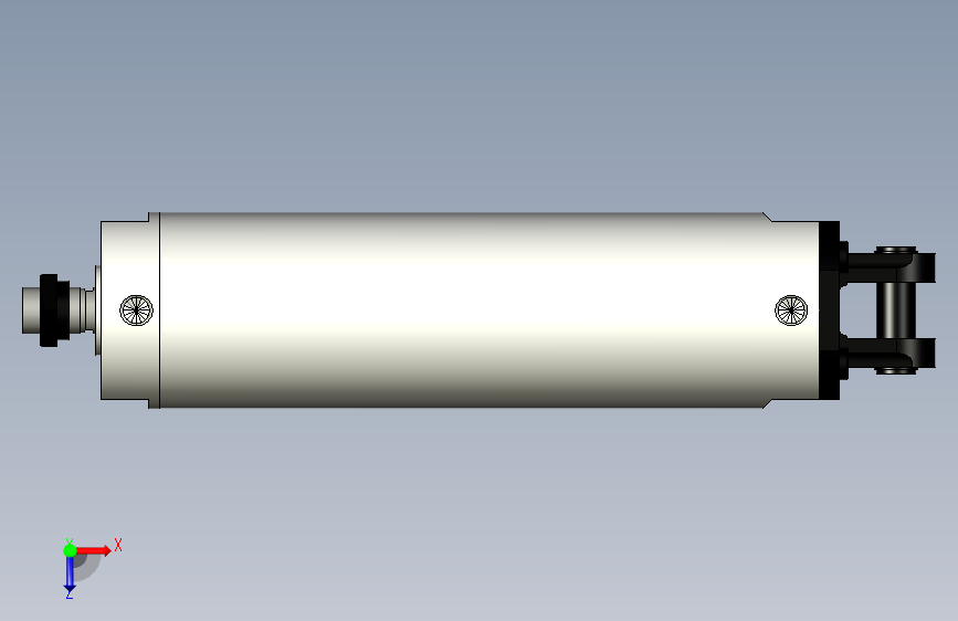 SMC标准气缸CG3DN100-300_0_0_0_ 俯视图