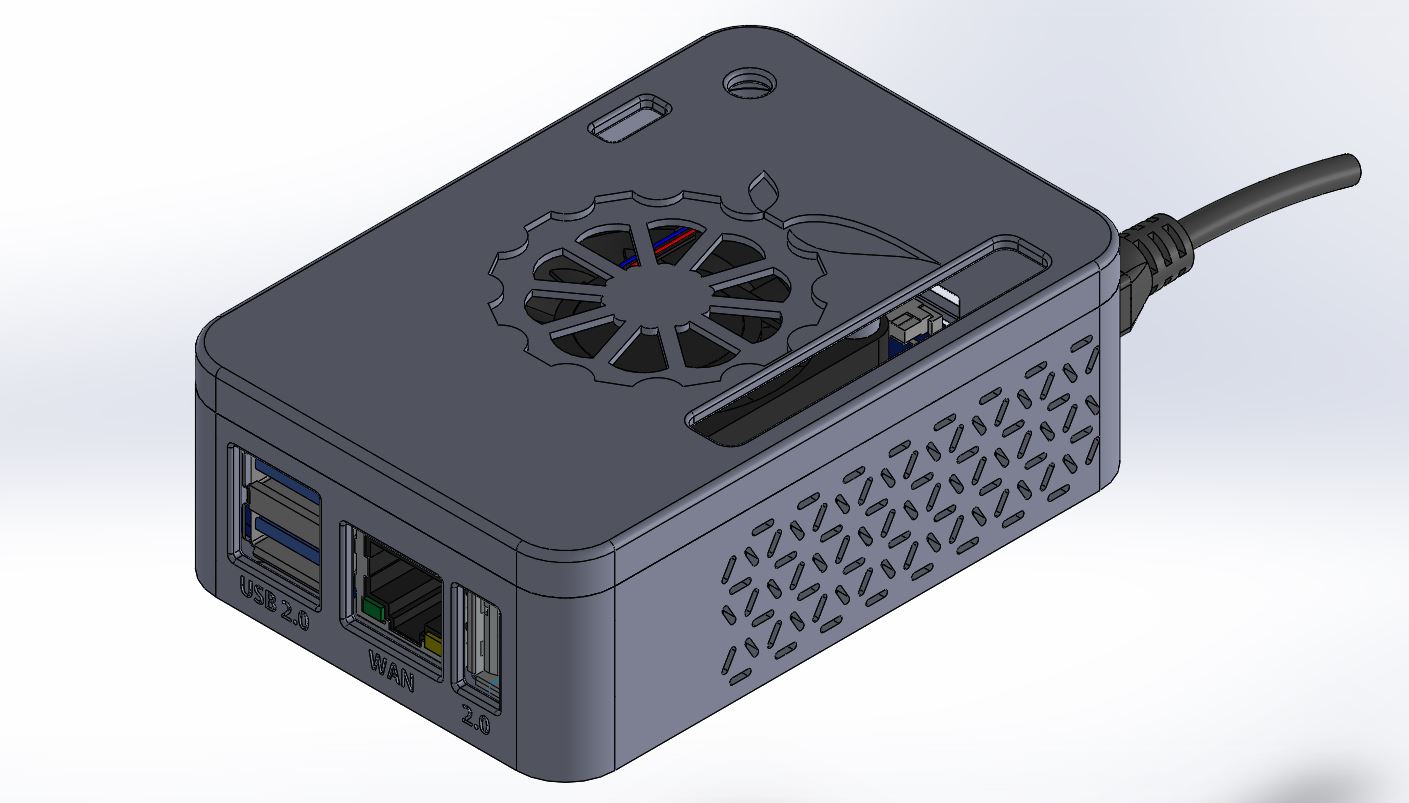 G098915-橙派PC PLUS机箱=电风扇