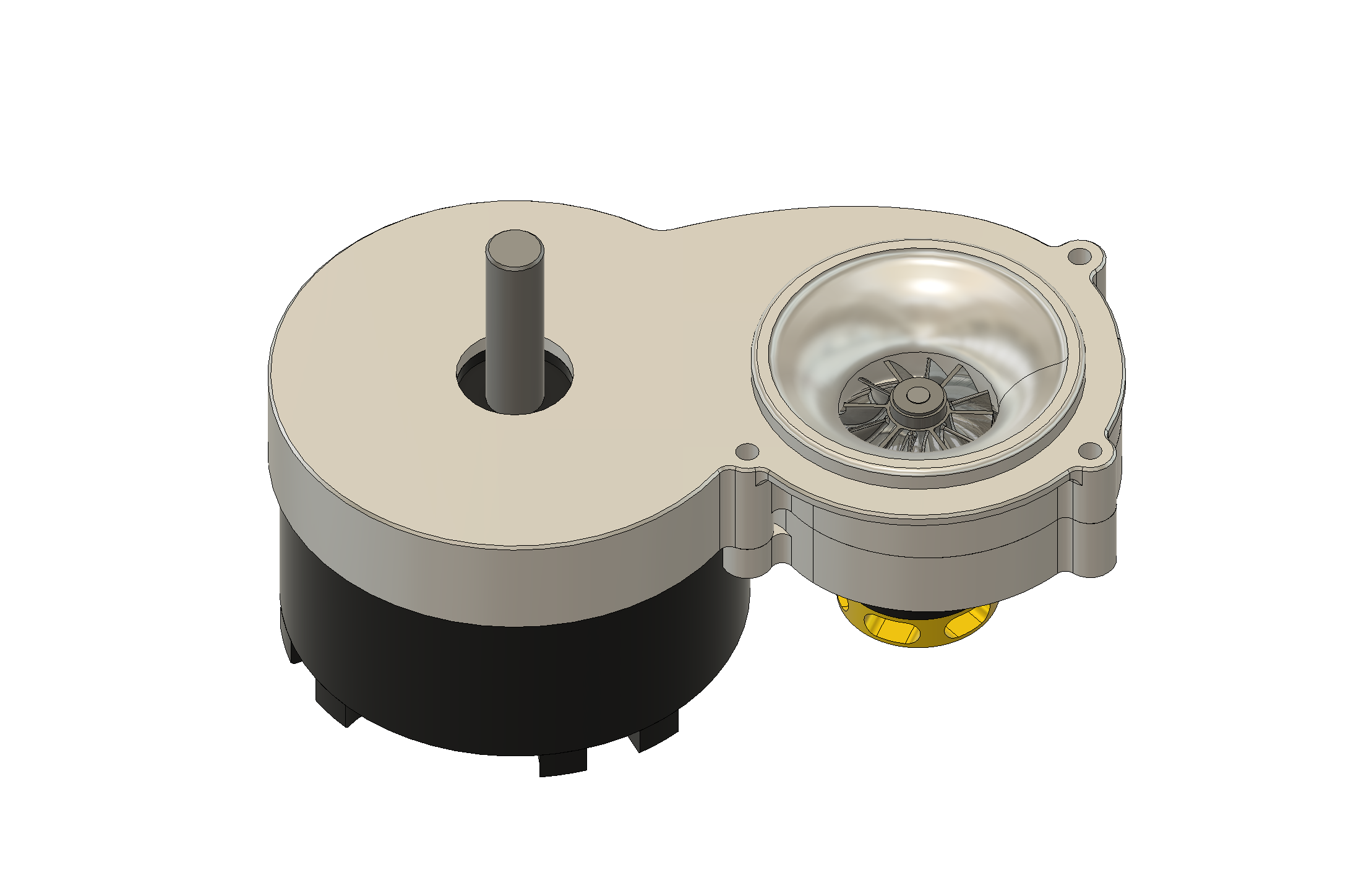 G099125-电动涡轮增压器作为冷却风扇=电风扇
