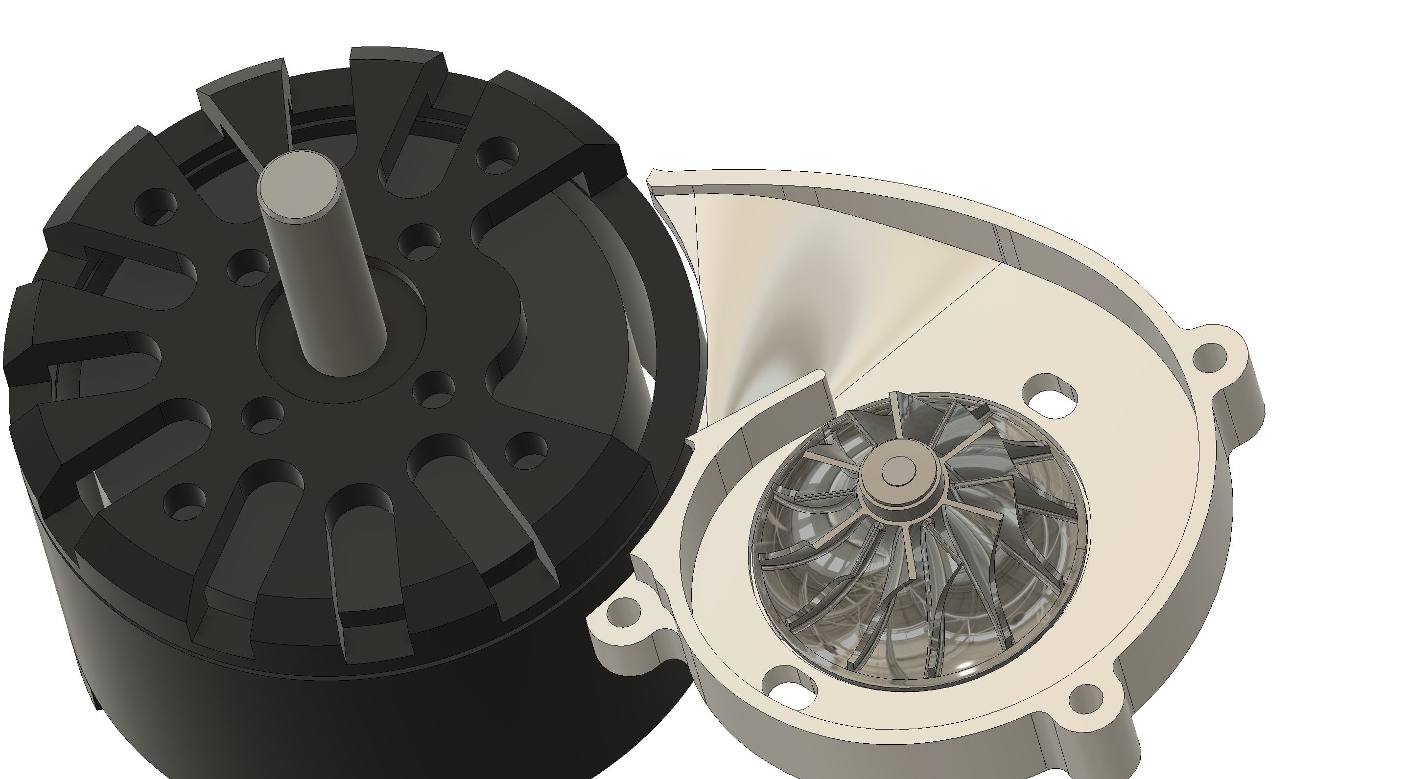 G099125-电动涡轮增压器作为冷却风扇=电风扇