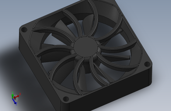 G099295-电脑风扇 _ solidworks 2016=电风扇