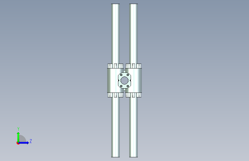 齿条齿轮摆动液压缸UBFKS_UBFKS160-160-270 左侧视图