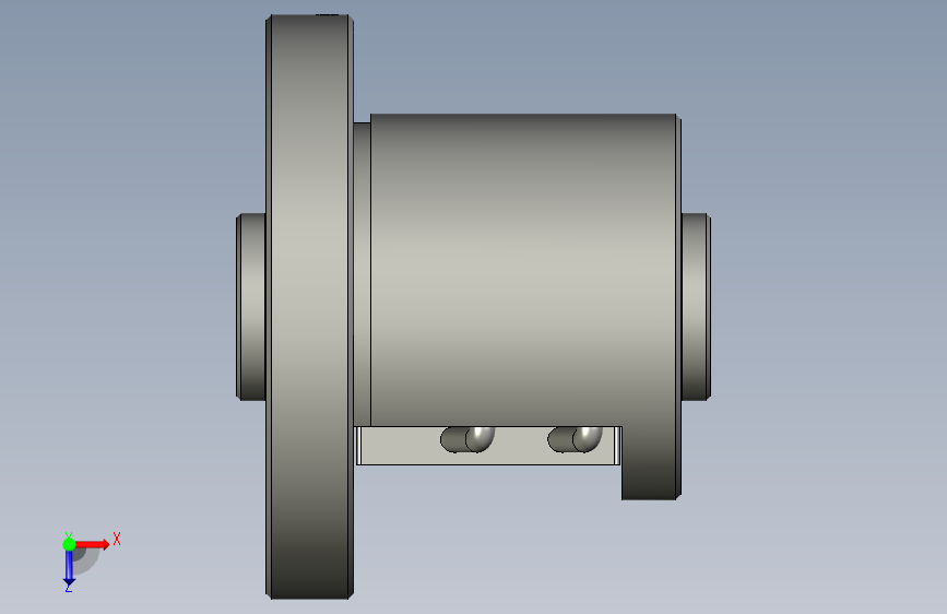 THK滚珠丝杠BNF3208A-3RRG1+81LC0 (0) () () (0) 俯视图
