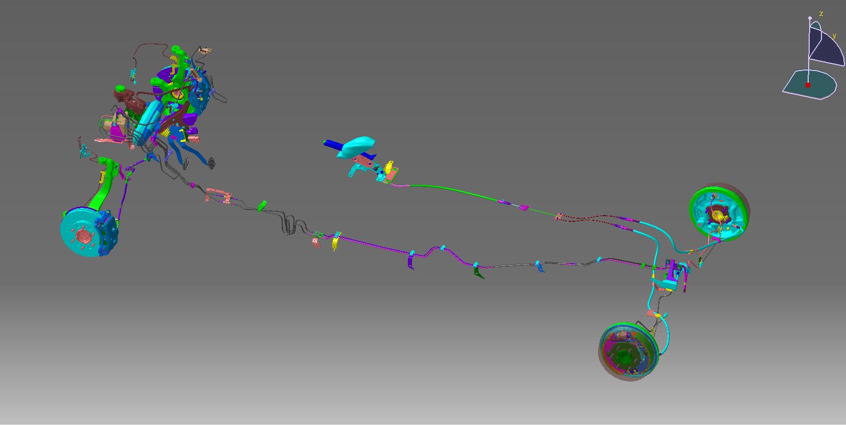 前盘后鼓式液压制动系统设计--665651-195