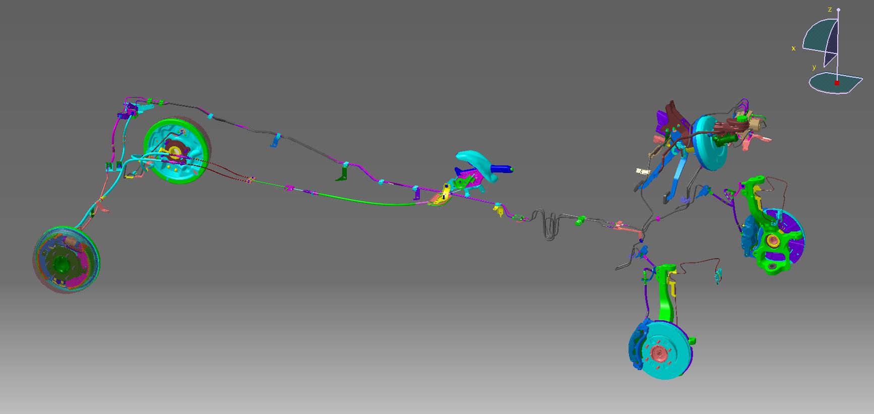 前盘后鼓式液压制动系统设计--665651-195