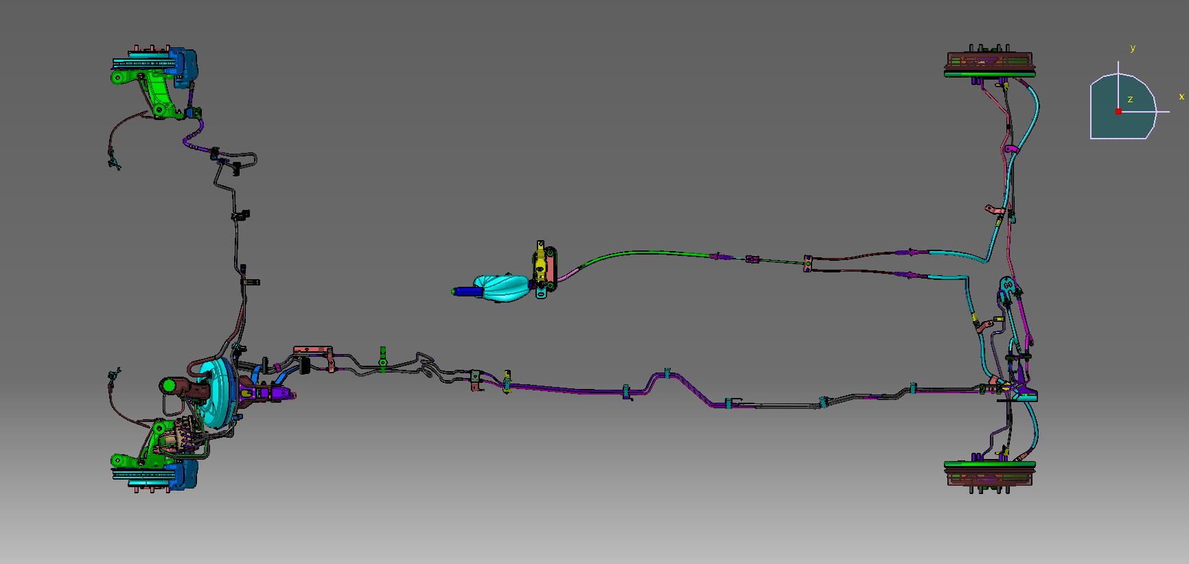 前盘后鼓式液压制动系统设计--665651-195