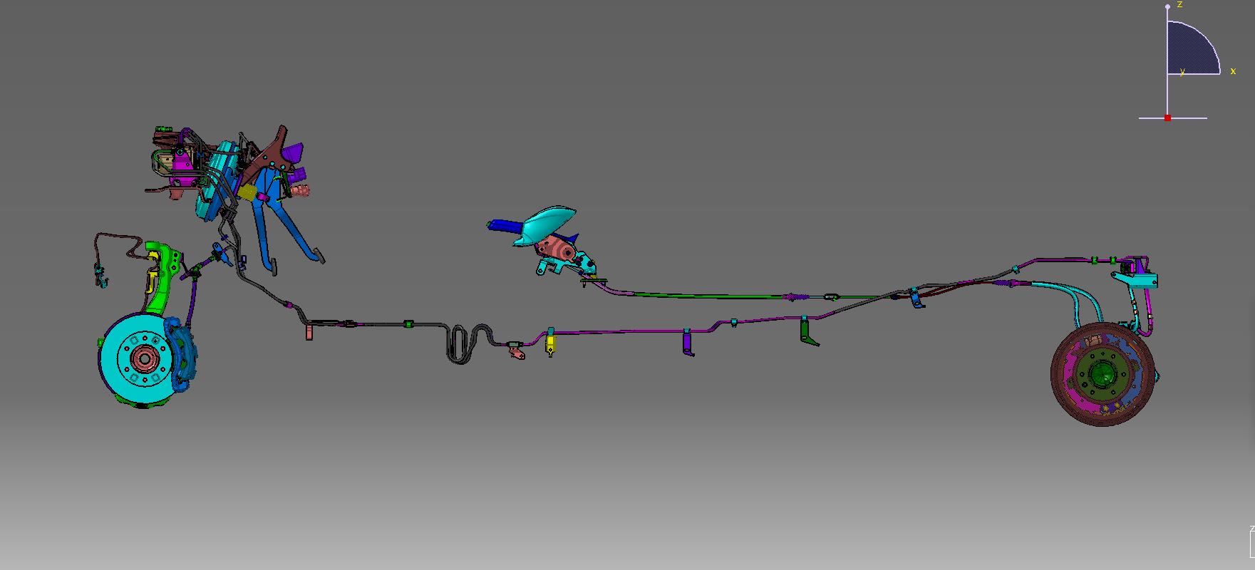 前盘后鼓式液压制动系统设计--665651-195