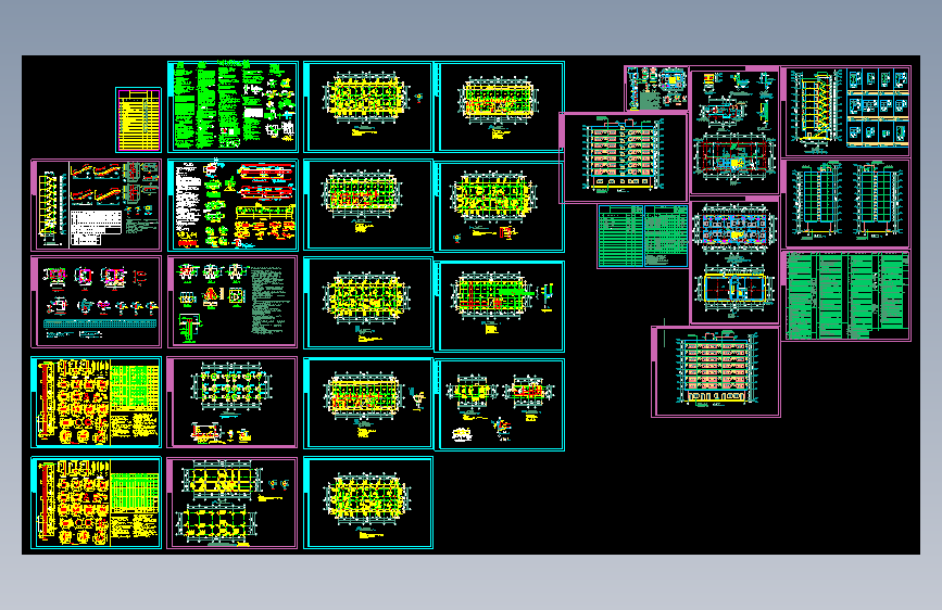 深圳某框架宿舍楼建筑结构图