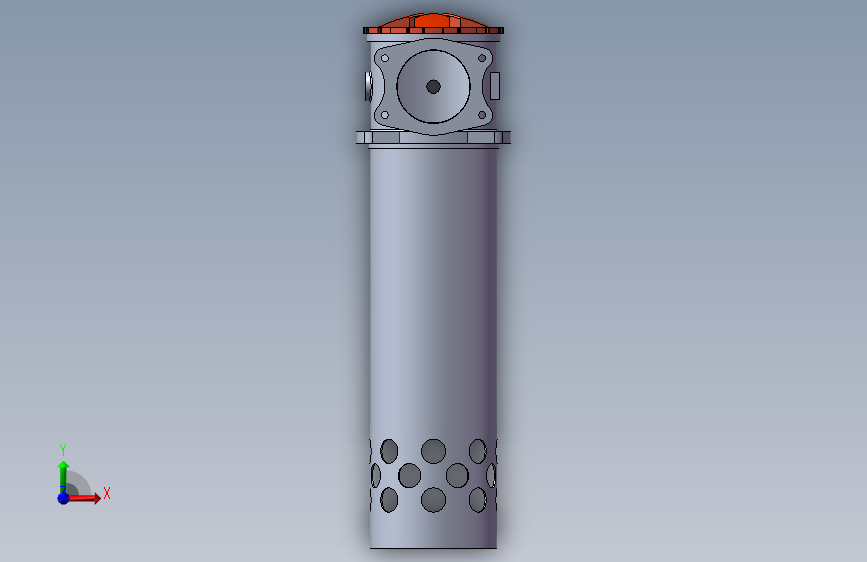 RFA-630X10Y回油过滤器_SOLIDWORKS 2016_模型图纸下载 – 懒石网
