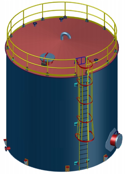 水箱 150 立方米 根据 API 650