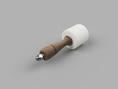 3磅带堆叠皮革手柄的工具锤