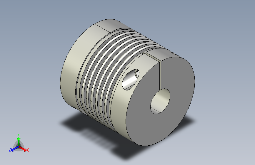 挠性联轴器46585797-4-23000-600 主视图
